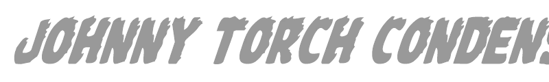 Johnny Torch Condensed Italic